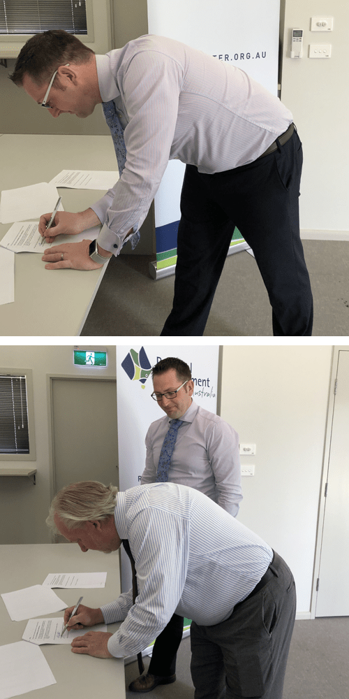 MOU between RDA and Pennant is signed 2 signing