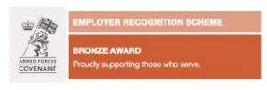 PENNANT PRESENTED WITH BRONZE AWARD FROM THE DEFENCE EMPLOYER RECOGNITION SCHEME 1 bronzetitle
