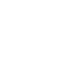 A white logo of an engineering part