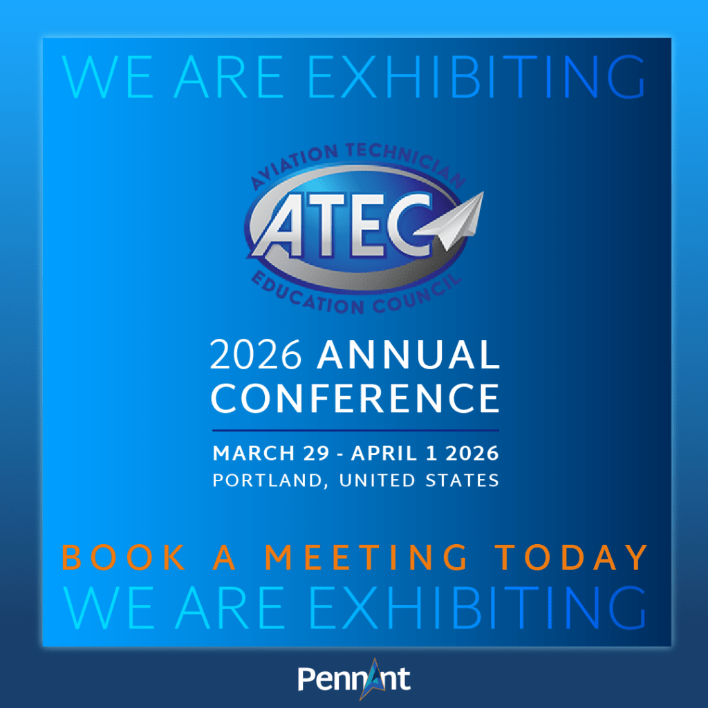 Pennant are exhibiting at ATEC 2026 39 ATEC blue banner with logo on