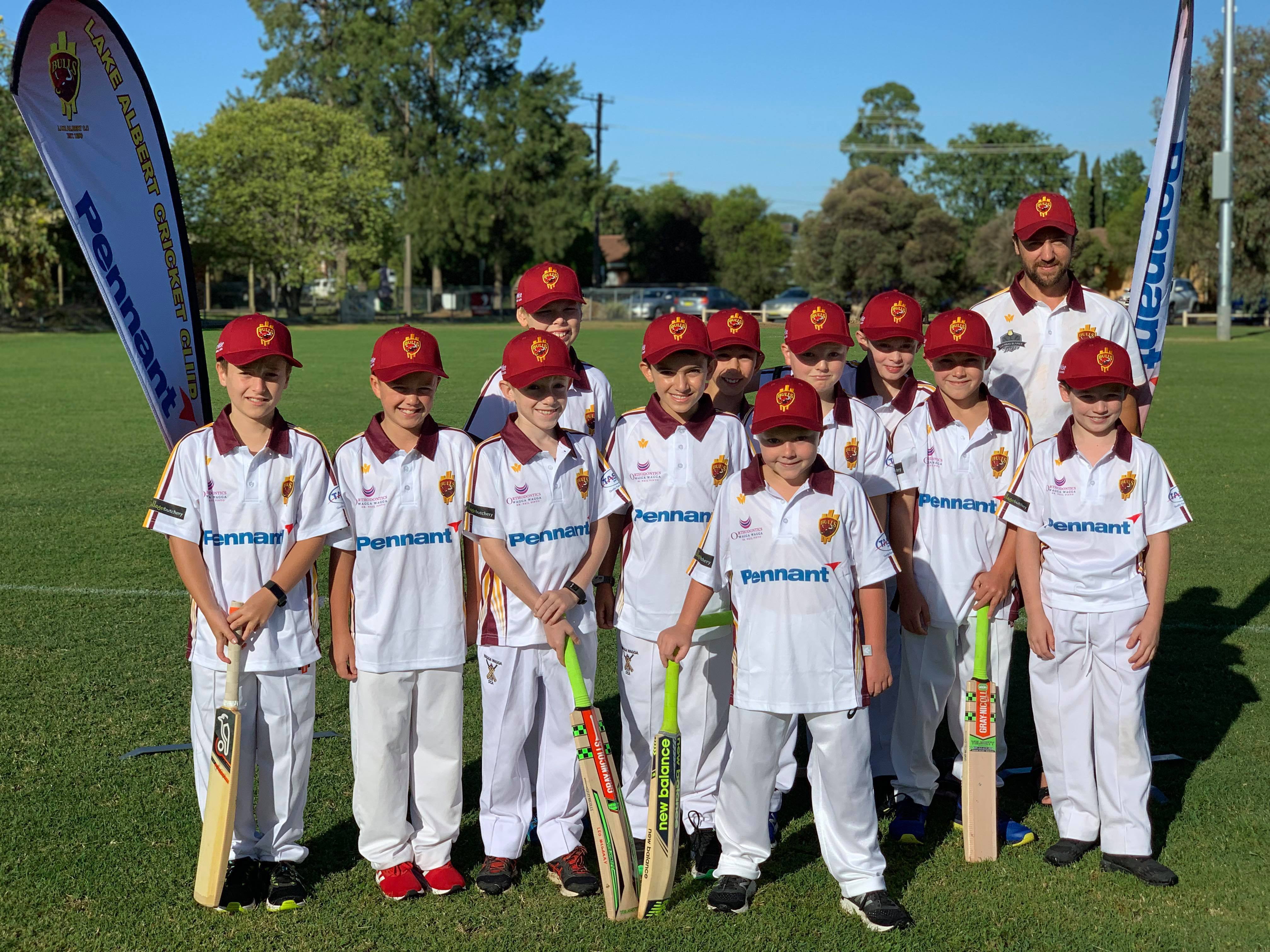 Pennant, a proud sponsor of Lake Albert Junior Cricket Club 2 U10Maroon