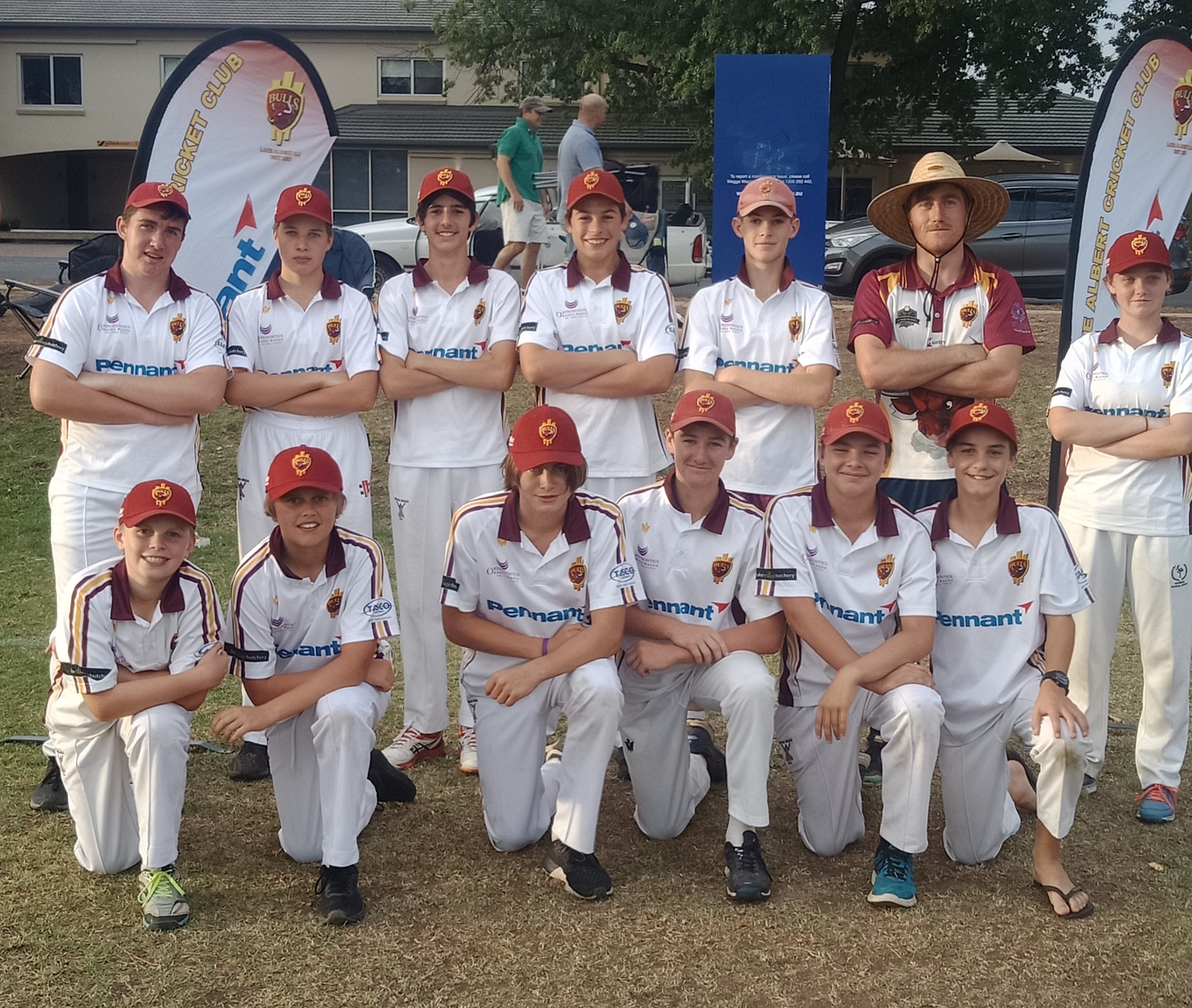 Pennant, a proud sponsor of Lake Albert Junior Cricket Club 1 U15s