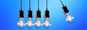 GenS Series, Part 1: From OmegaPS to the Next Generation of LSA IPS - GenS! 15 Five light bulbs on a blue background. They are all on.