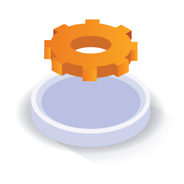 Data Analysis Iso Vector 4 system cog iso illustration