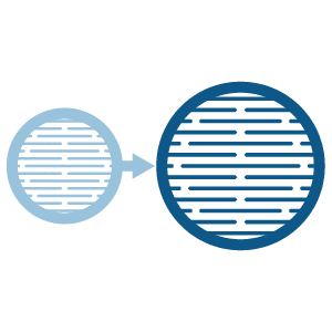 flexibility to scale icon